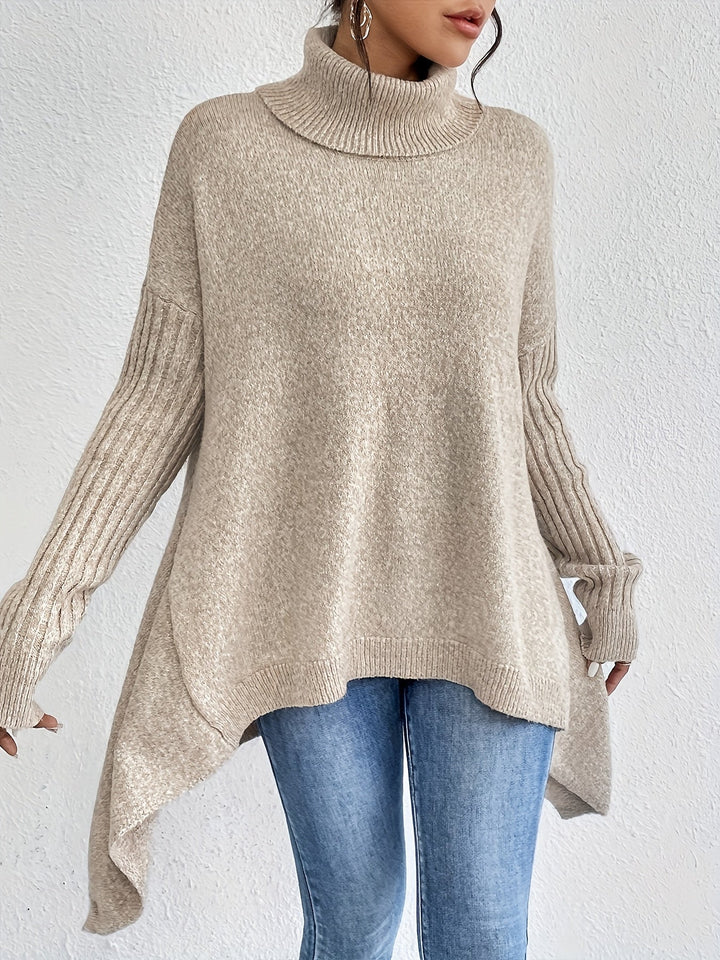 Léïna - Le Pull Col Montant Doux &amp; Décontracté