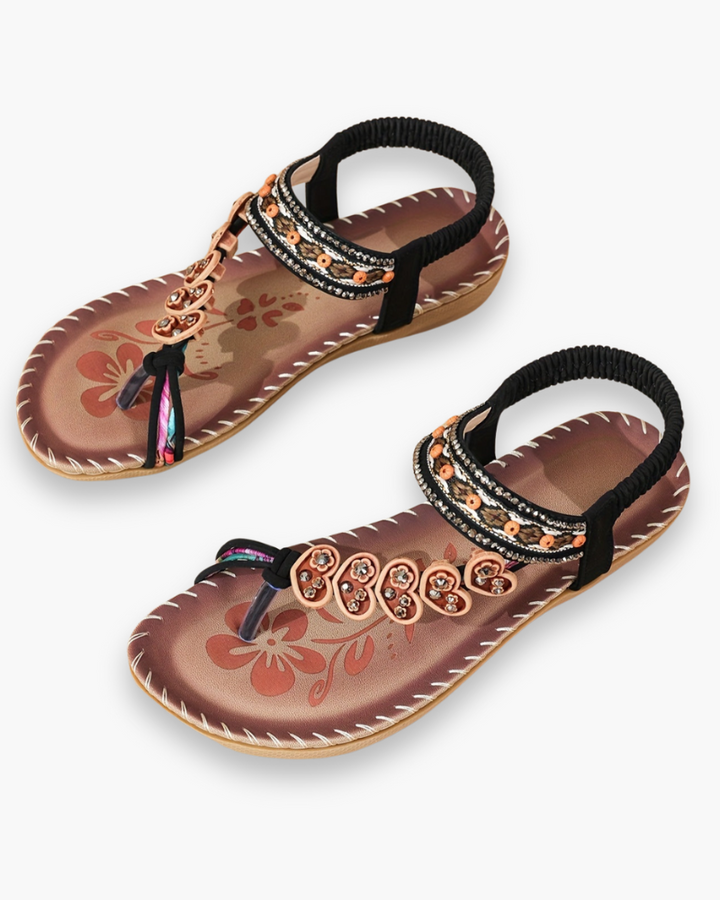 Clémence - Sandales Bohèmes pour Femme, Élégance d&