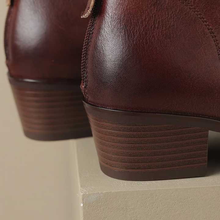 Camille - Les Bottines de Luxe à Talon Bas