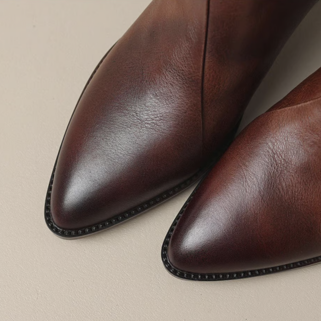 Camille - Les Bottines de Luxe à Talon Bas