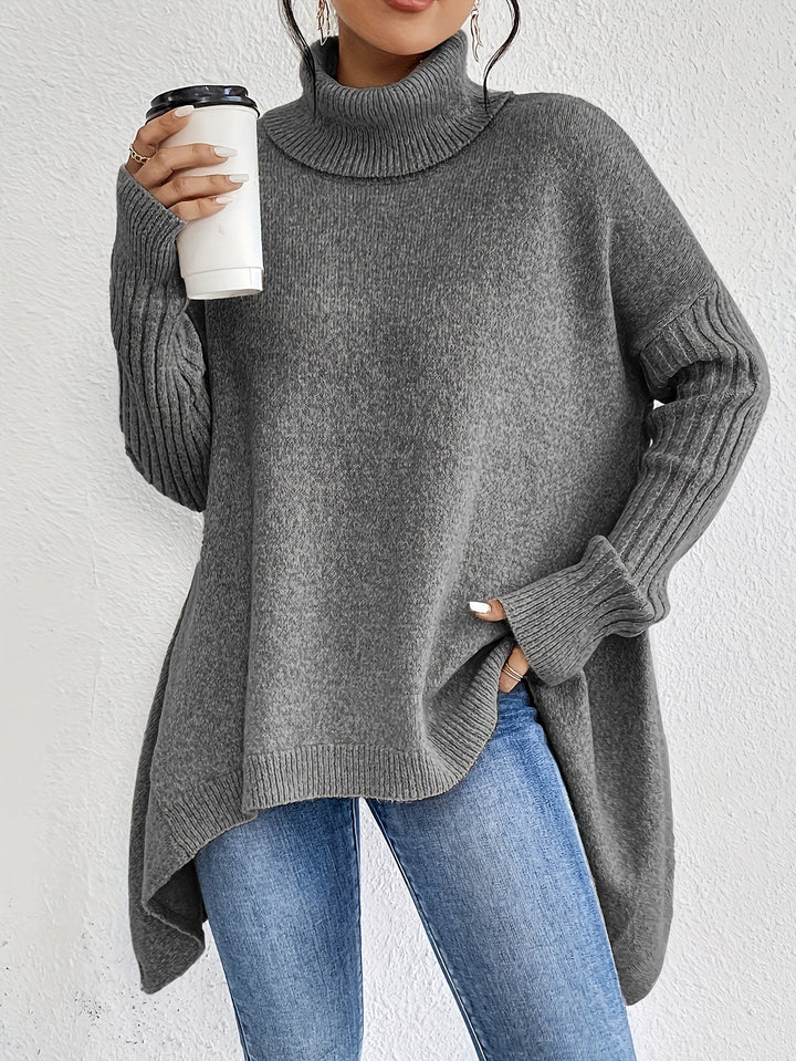 Léïna - Le Pull Col Montant Doux &amp; Décontracté