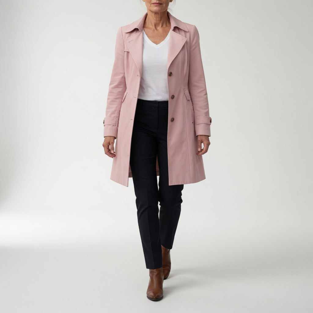 Matheline - Trench coat cintré élégance parisienne intemporelle