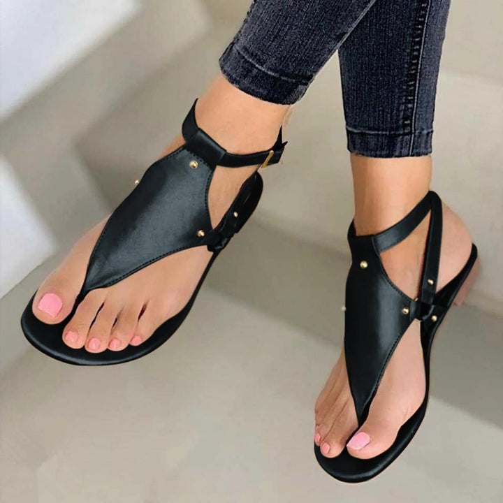 Maëlys - Sandales En Cuir Avec Bride Entre-Doigts