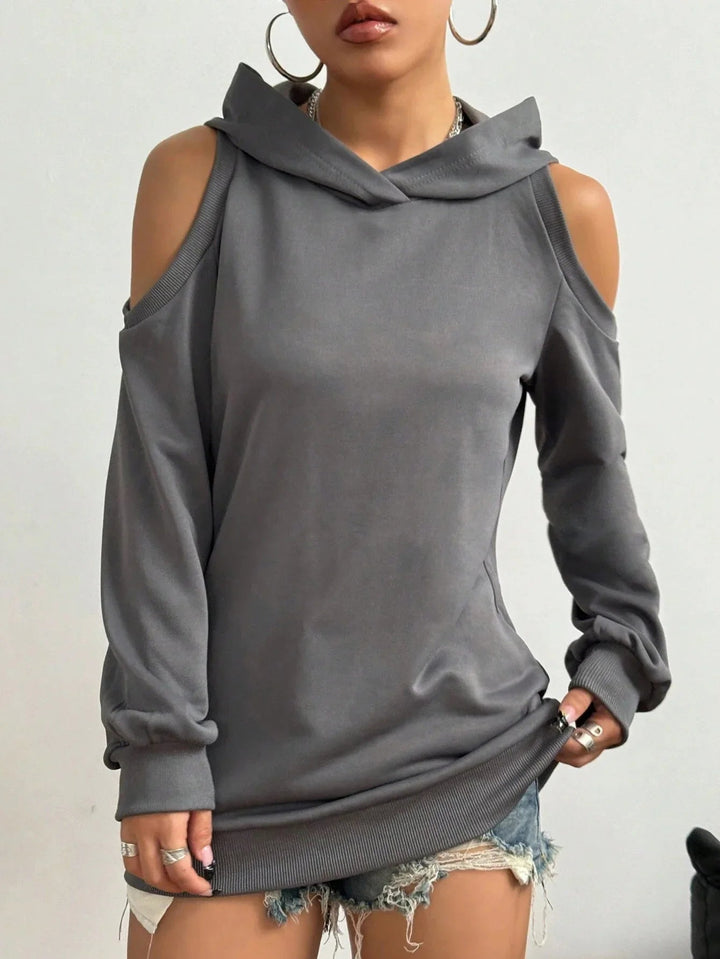 Camélia - Sweat élégant aux épaules ajourées