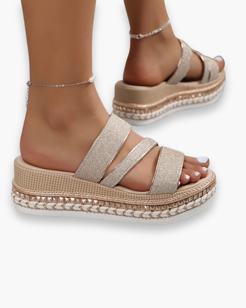 Violette - Sandales Plateforme Pour Femme, Élégance Décontractée