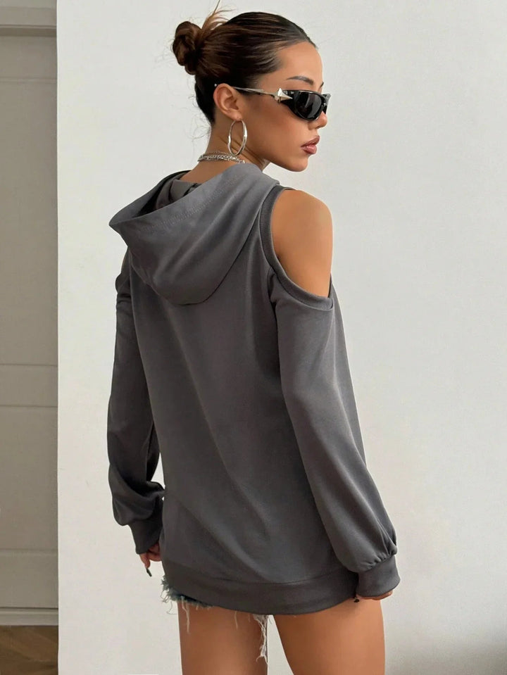 Camélia - Sweat élégant aux épaules ajourées