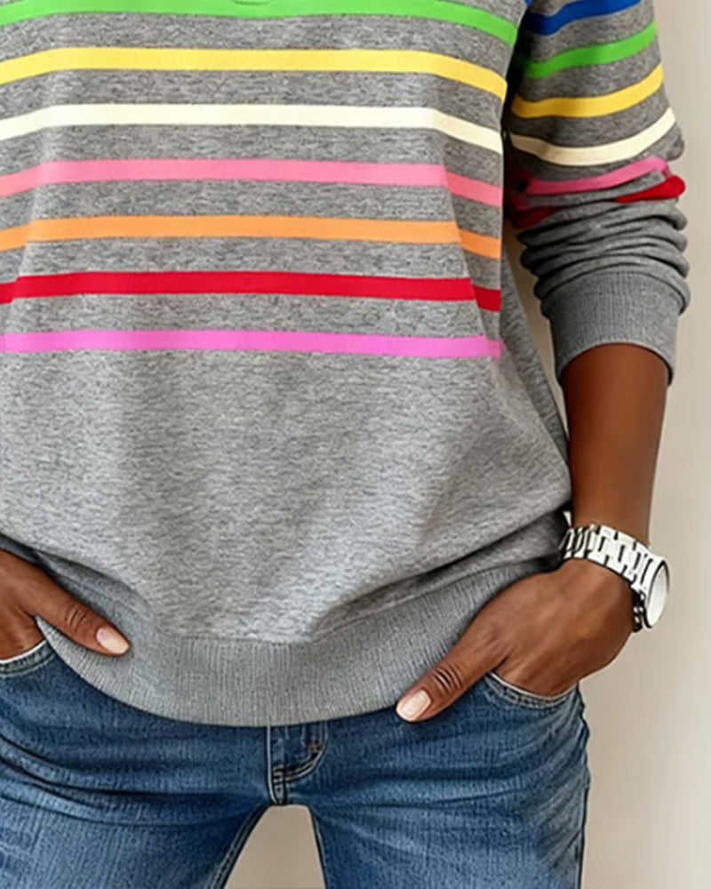 Marie - Pull décontracté avec confort et style coloré pour chaque jour