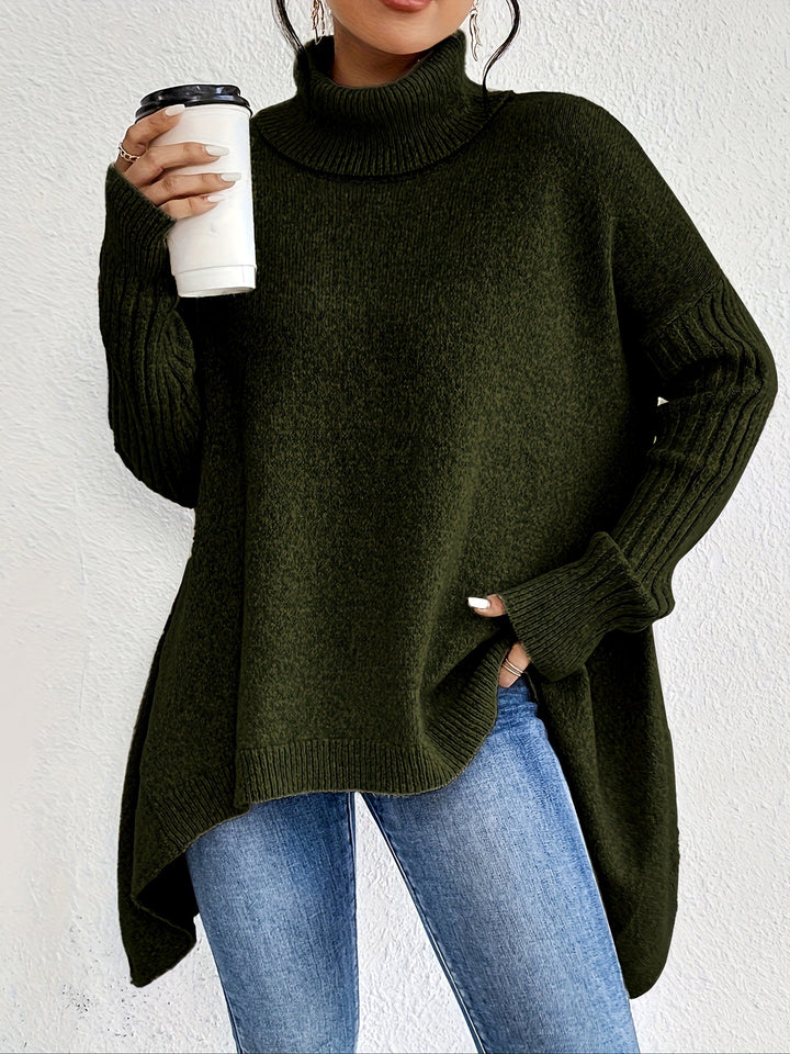 Léïna - Le Pull Col Montant Doux &amp; Décontracté