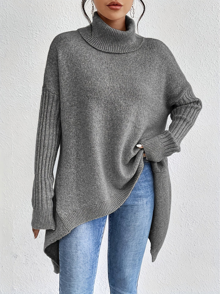 Léïna - Le Pull Col Montant Doux &amp; Décontracté