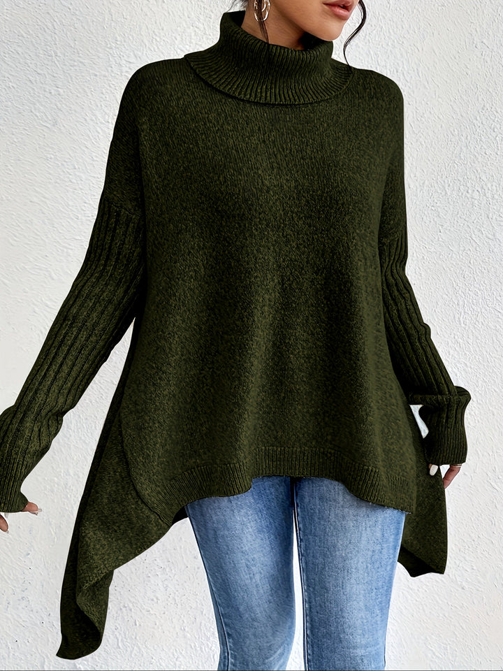 Léïna - Le Pull Col Montant Doux &amp; Décontracté
