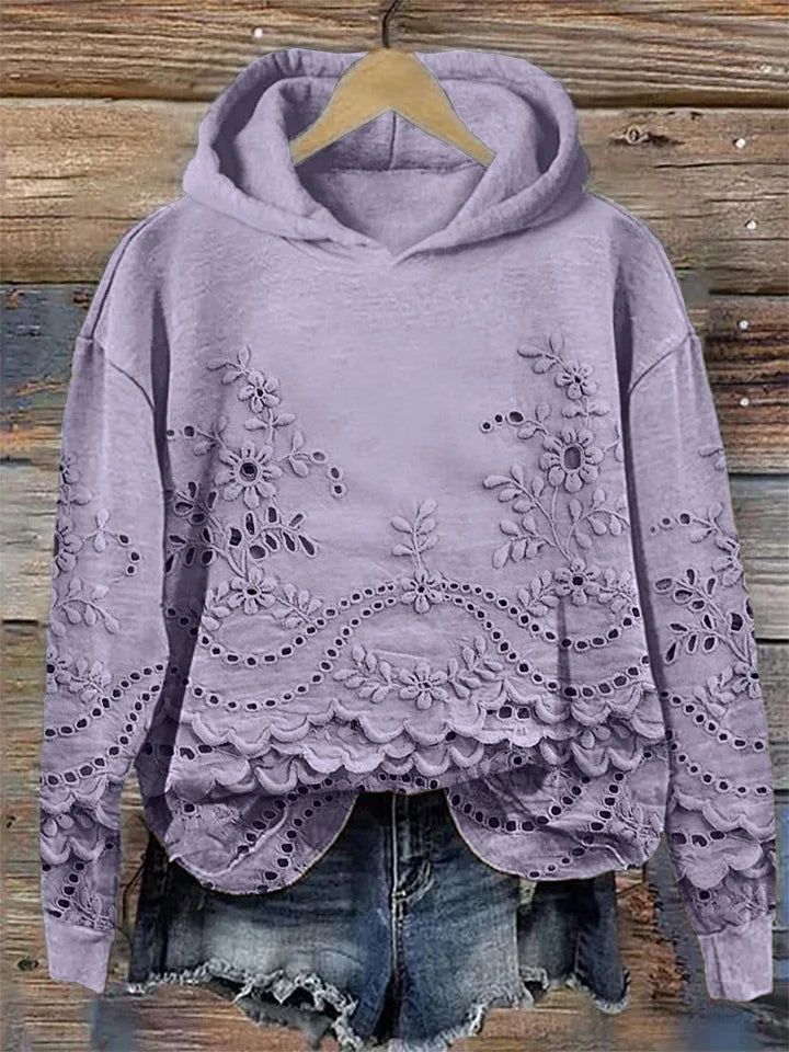 Léona - Sweat à Capuche Imprimé 3D, Confort &amp; Style au Quotidien