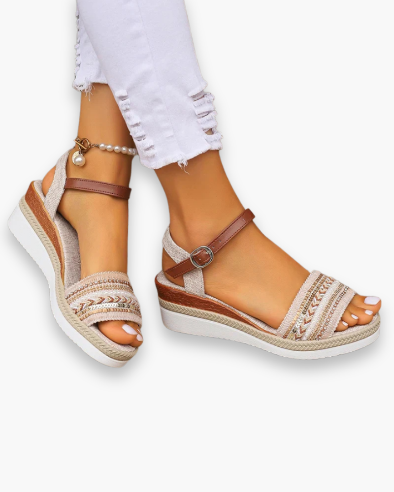 Margaux - Sandales confortables femme été, Chic et Décontractées