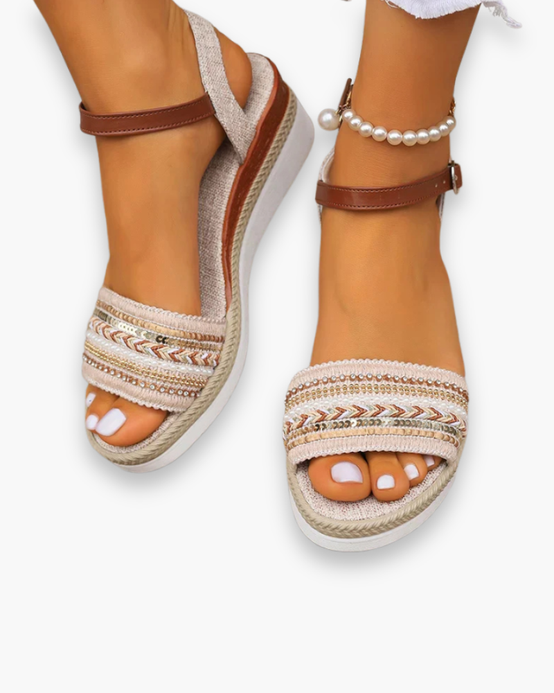Margaux - Sandales confortables femme été, Chic et Décontractées