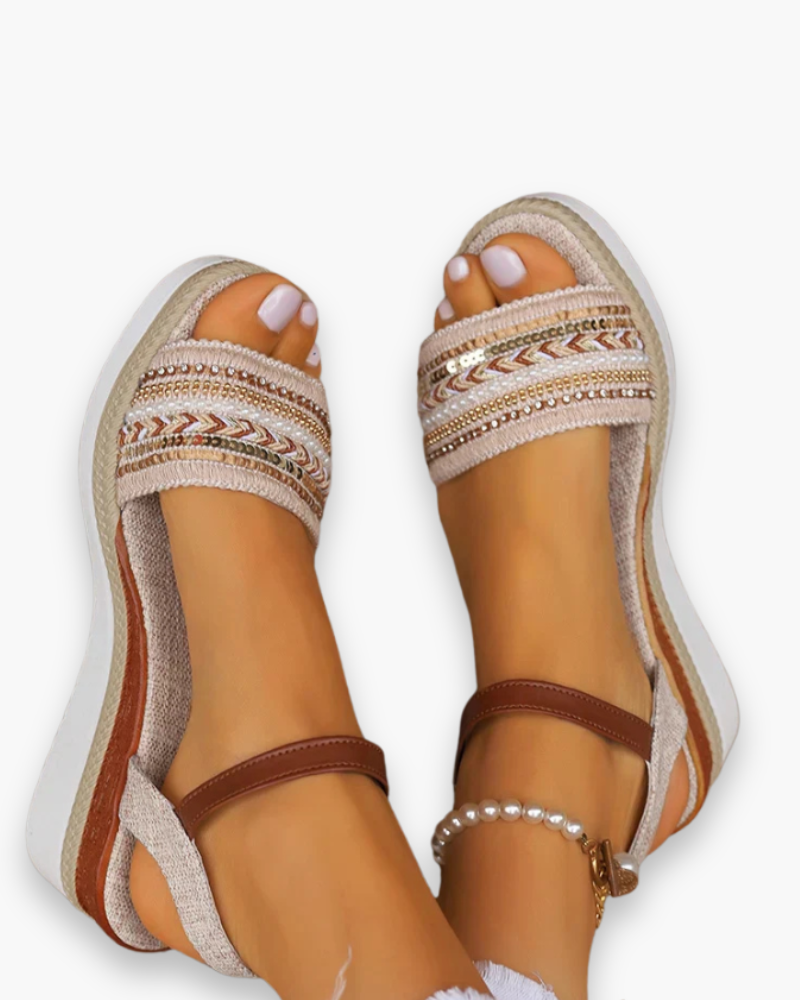 Margaux - Sandales confortables femme été, Chic et Décontractées