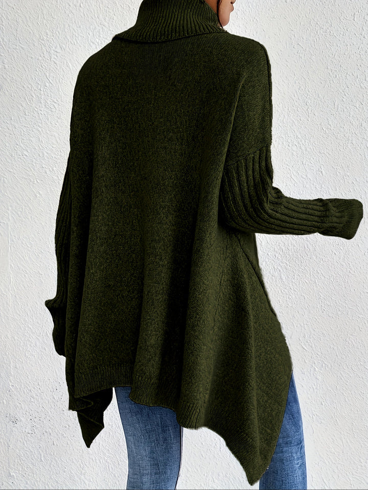 Léïna - Le Pull Col Montant Doux &amp; Décontracté