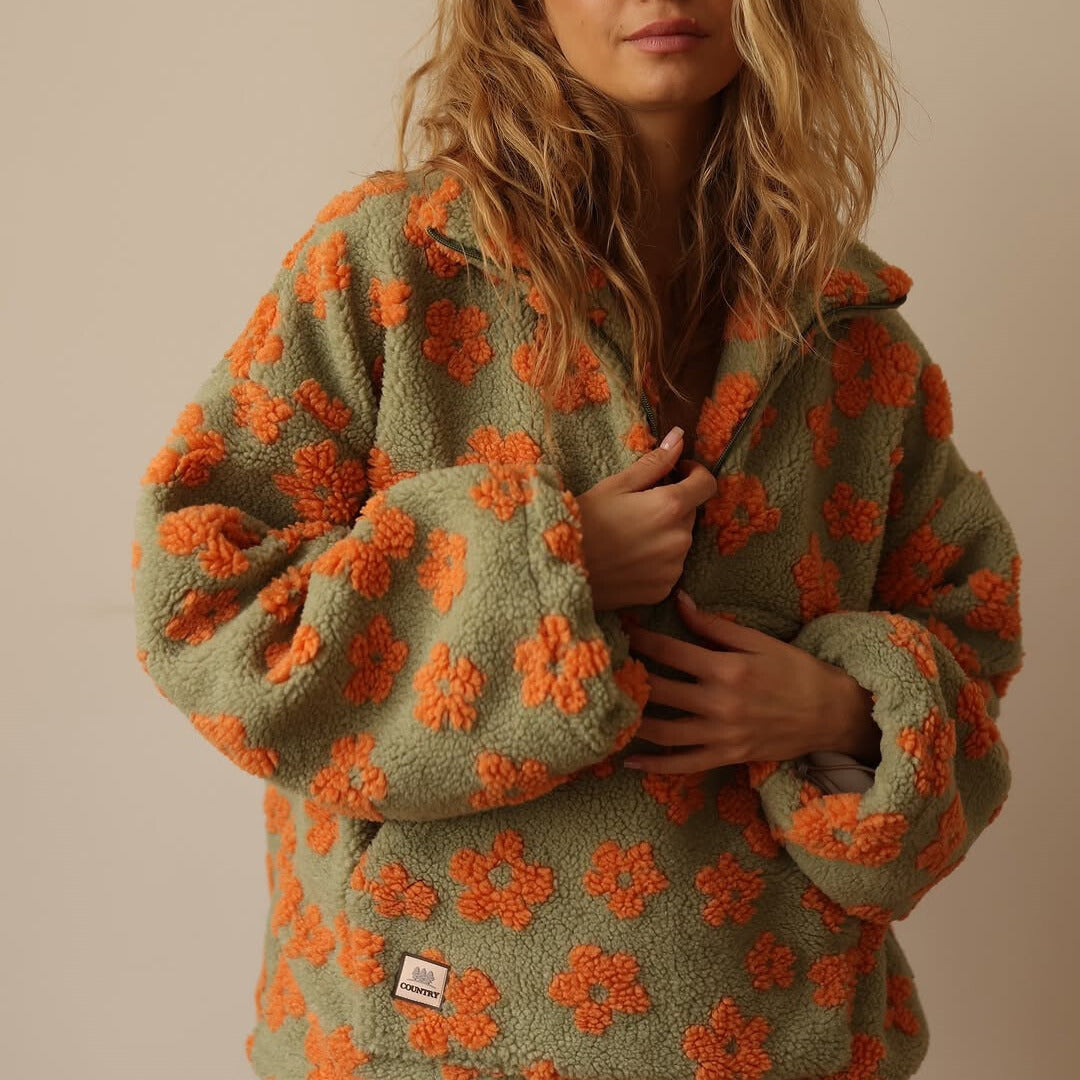 Daisy - Sweat Polaire Fleuri, Douceur et Style