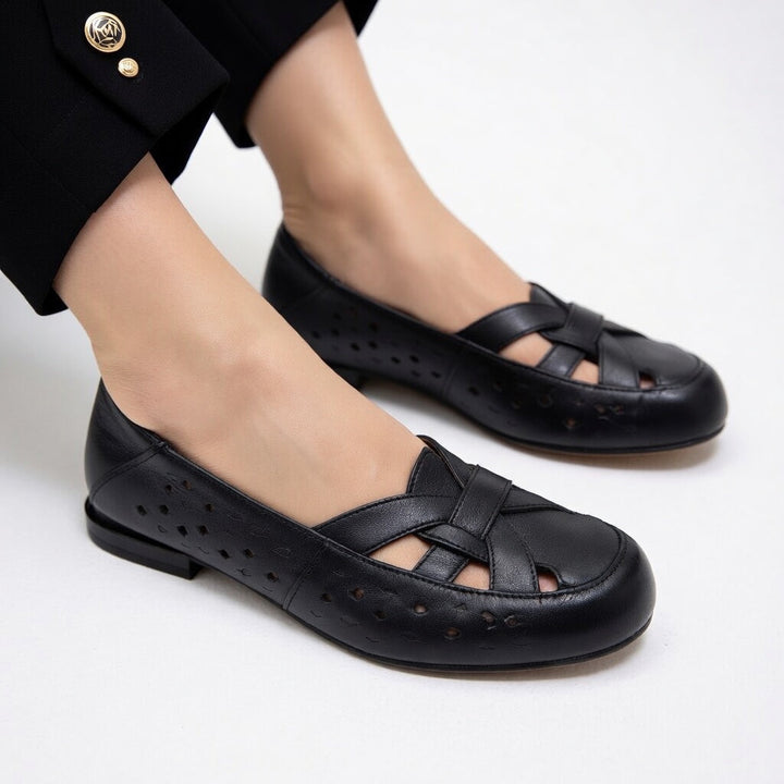 Élodiane - Ballerines ajourées élégantes confortables ergonomiques