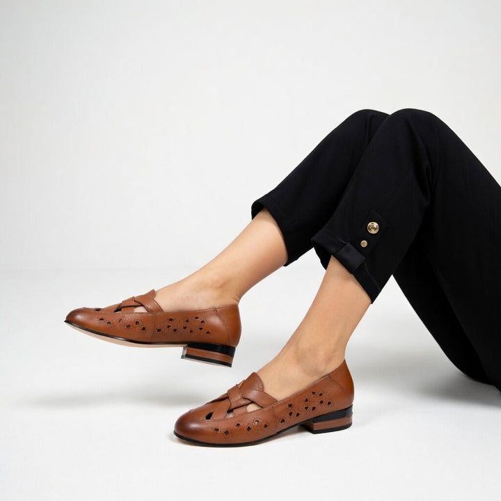 Élodiane - Ballerines ajourées élégantes confortables ergonomiques