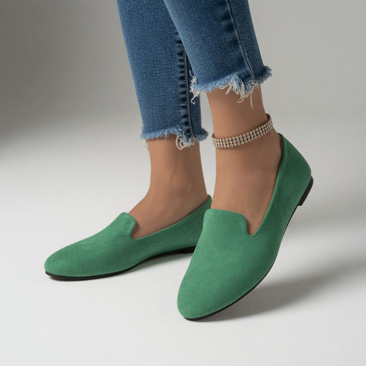 Azélie - Mocassin suédé coloré légèreté au quotidien