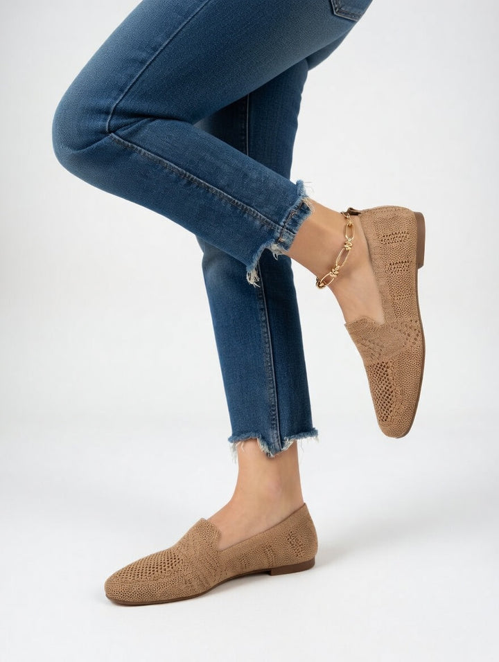 Luméline - Mocassins respirants maille élégante confortable