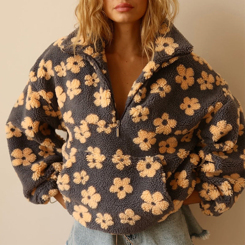 Daisy - Sweat Polaire Fleuri, Douceur et Style