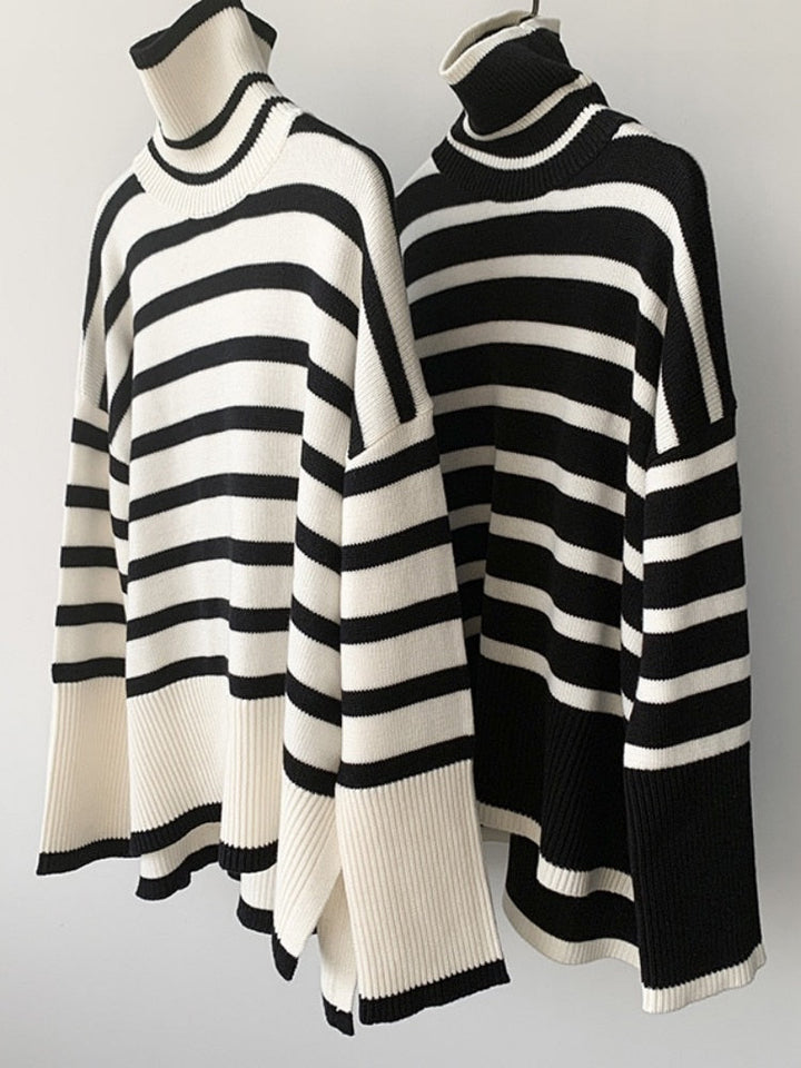 Éliane - Le Pull Rayé Élégance Décontractée