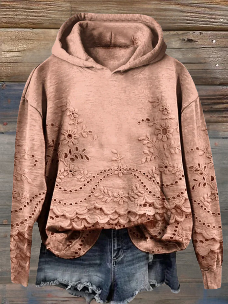 Léona - Sweat à Capuche Imprimé 3D, Confort &amp; Style au Quotidien