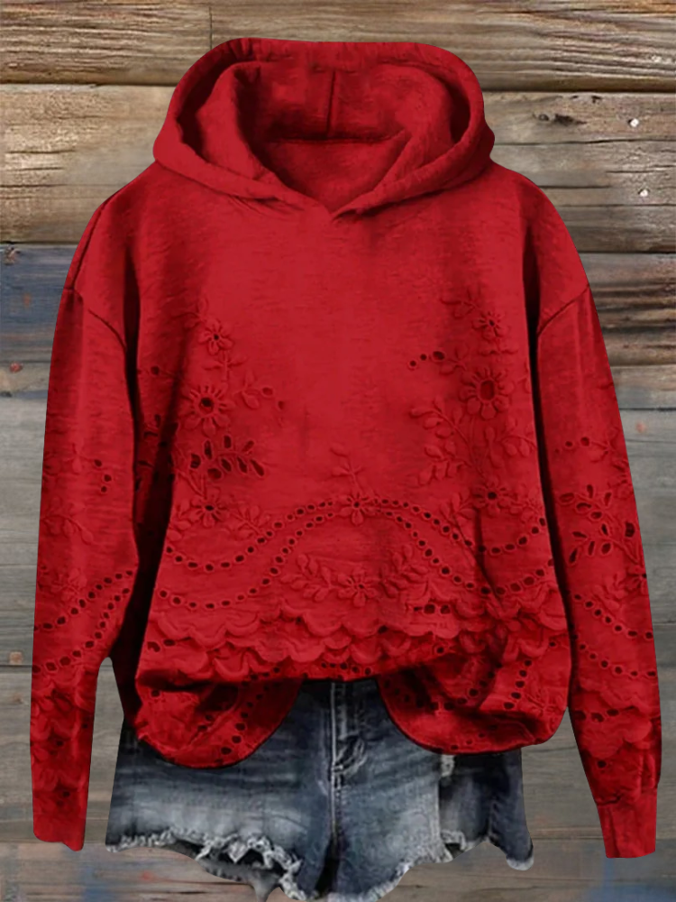Léona - Sweat à Capuche Imprimé 3D, Confort &amp; Style au Quotidien