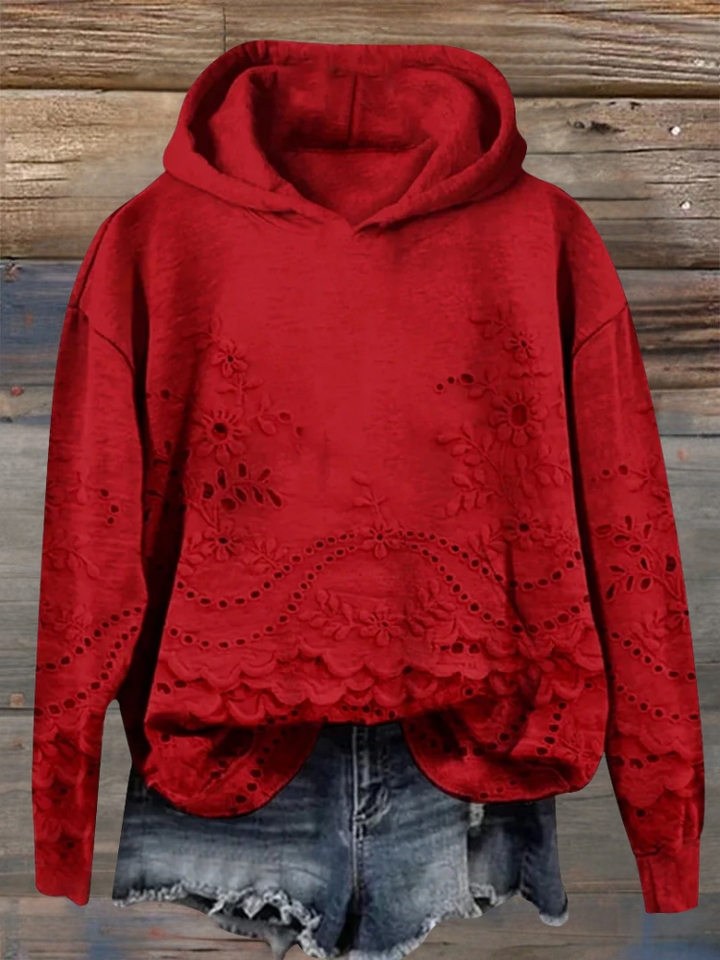 Léona - Sweat à Capuche Imprimé 3D, Confort &amp; Style au Quotidien
