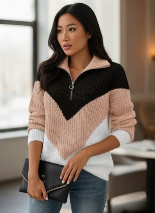 Margaux - Pull quotidien élégant confortable structuré