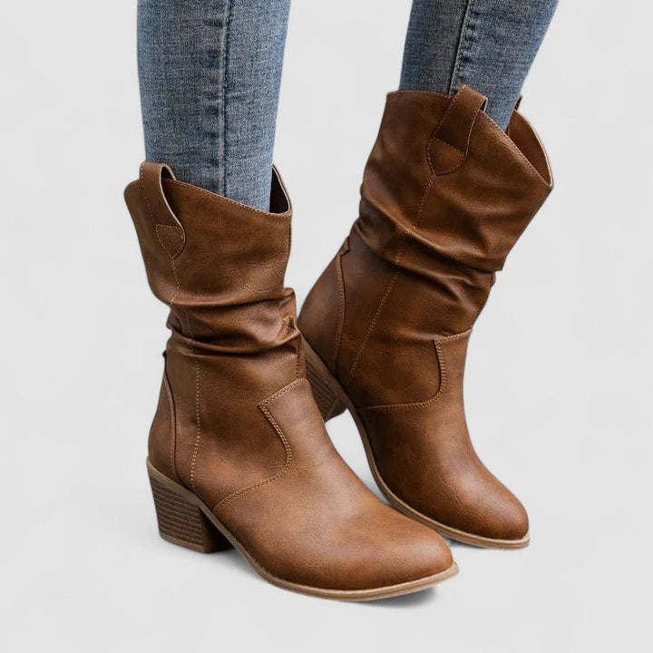 Vivian - Bottes en Cuir Orthopédique