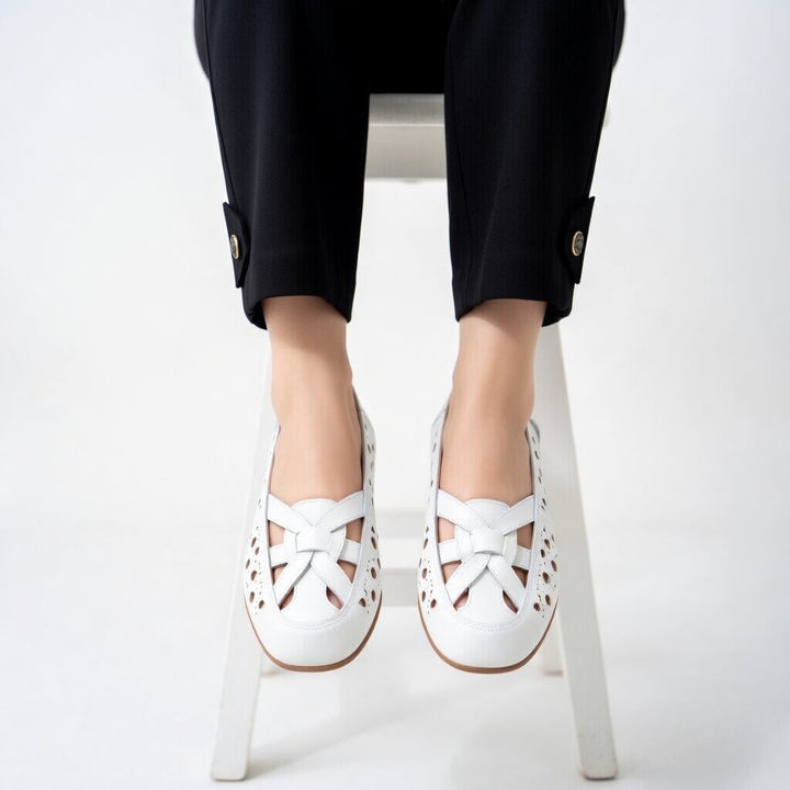 Élodiane - Ballerines ajourées élégantes confortables ergonomiques