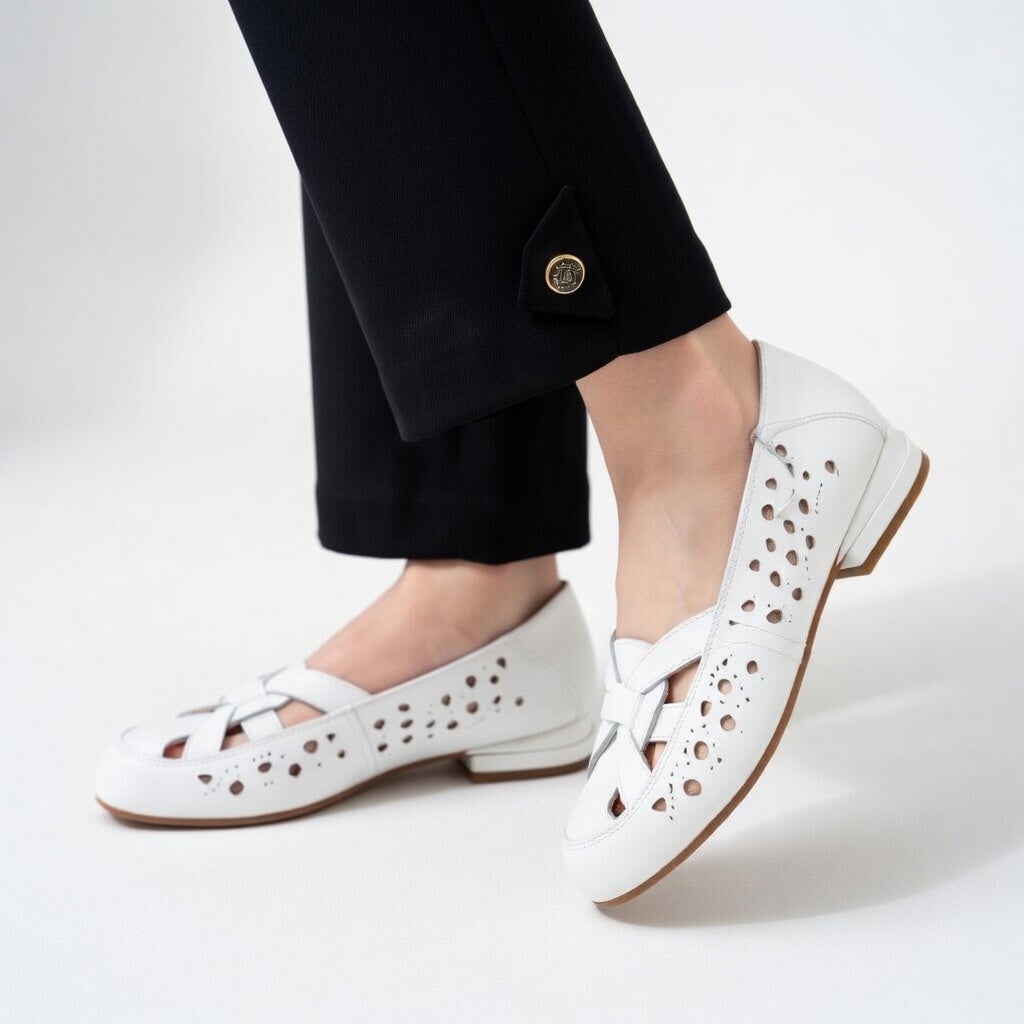 Élodiane - Ballerines ajourées élégantes confortables ergonomiques