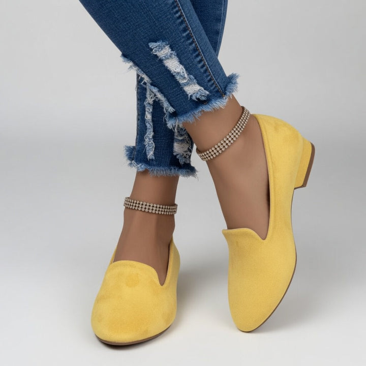 Azélie - Mocassin suédé coloré légèreté au quotidien