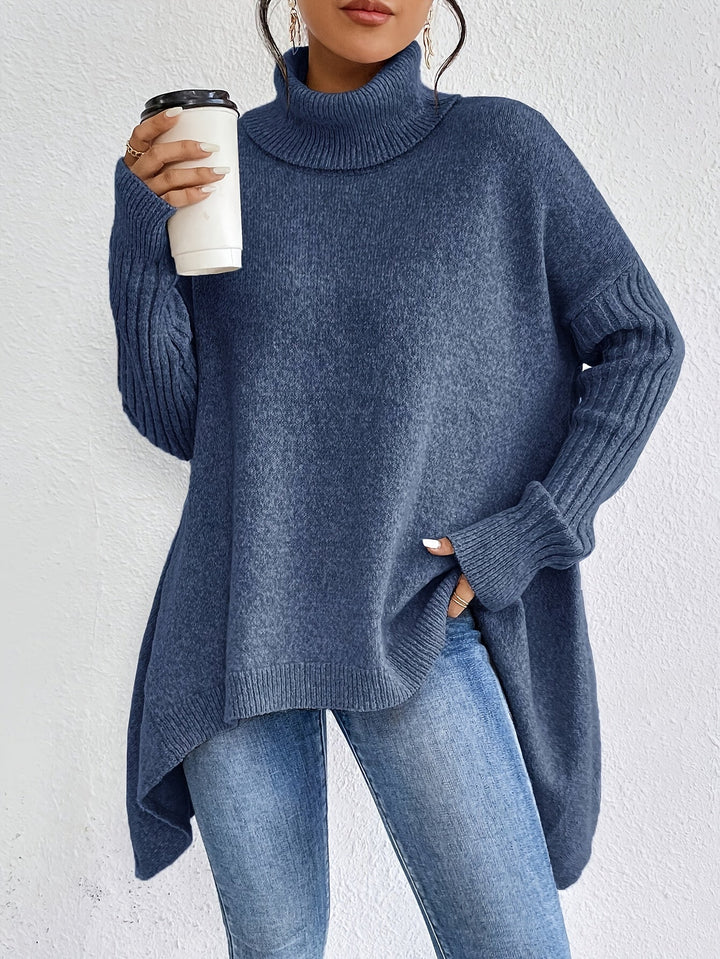 Léïna - Le Pull Col Montant Doux &amp; Décontracté