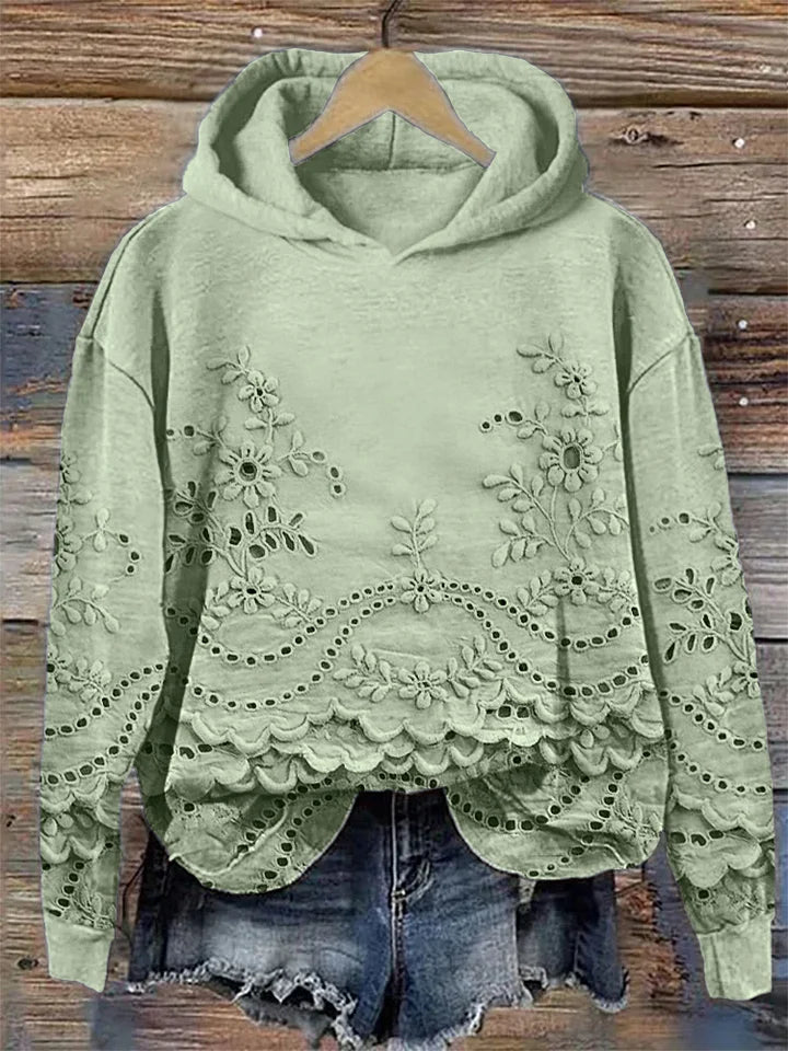 Léona - Sweat à Capuche Imprimé 3D, Confort &amp; Style au Quotidien