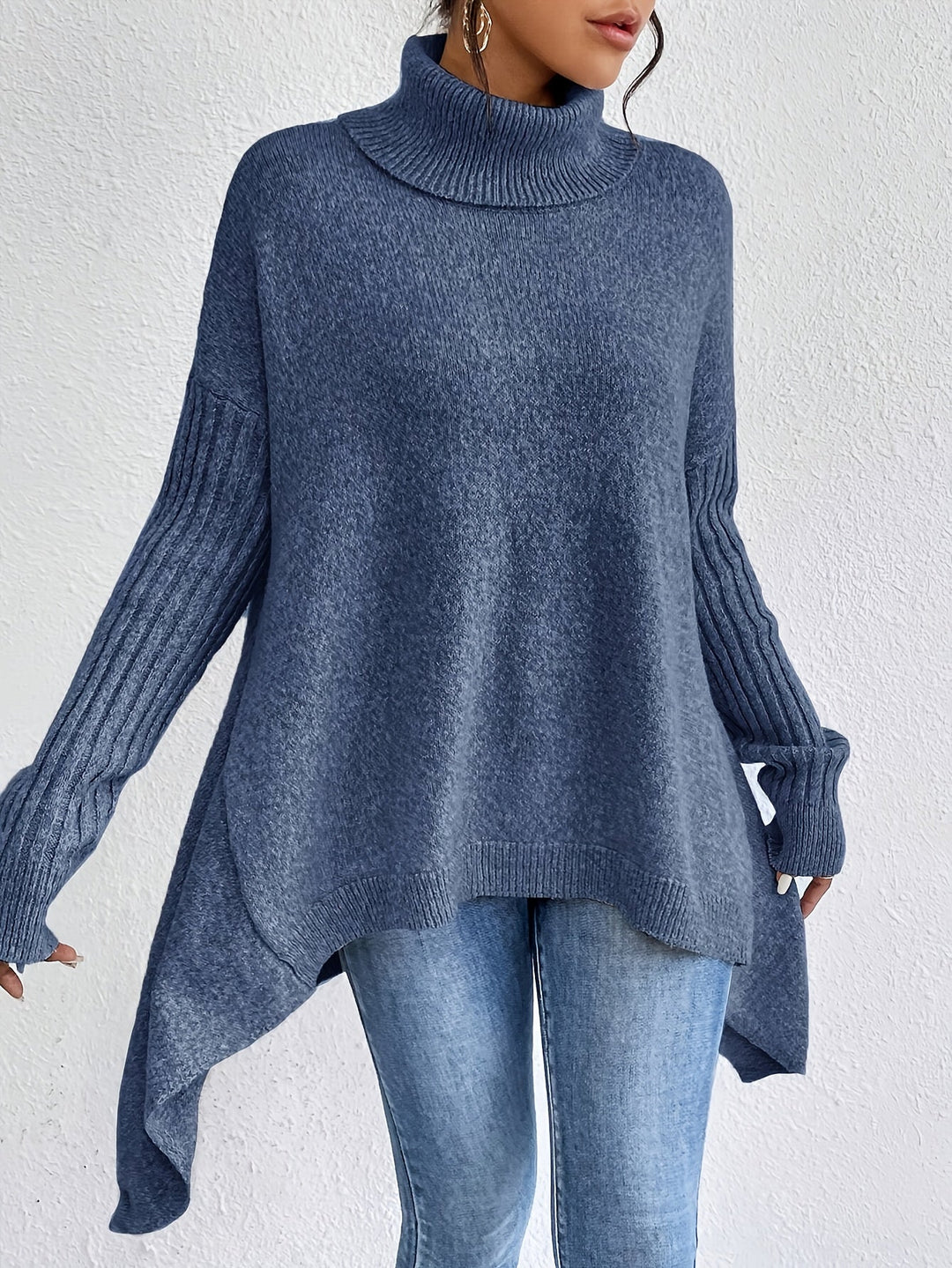 Léïna - Le Pull Col Montant Doux &amp; Décontracté