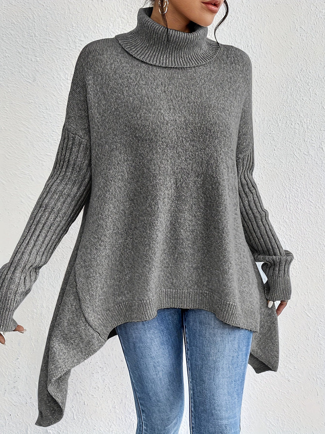 Léïna - Le Pull Col Montant Doux &amp; Décontracté