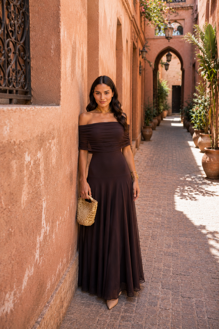 Robe Yasmina Marron