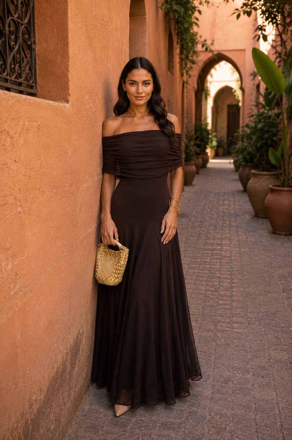 Robe Yasmina Marron