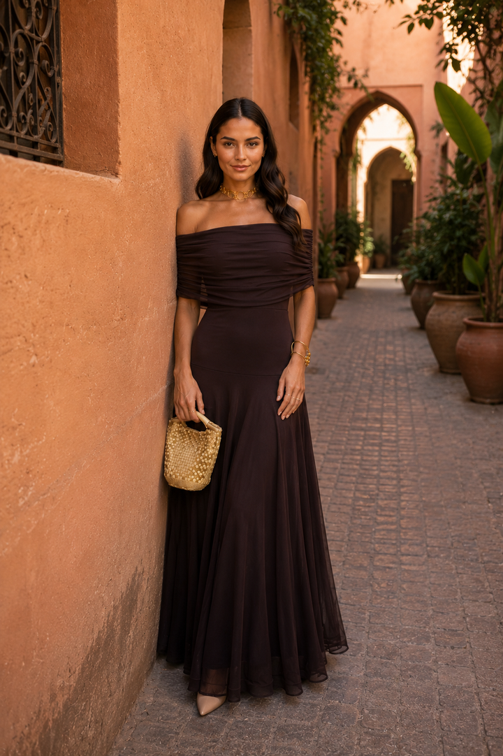 Robe Yasmina Marron