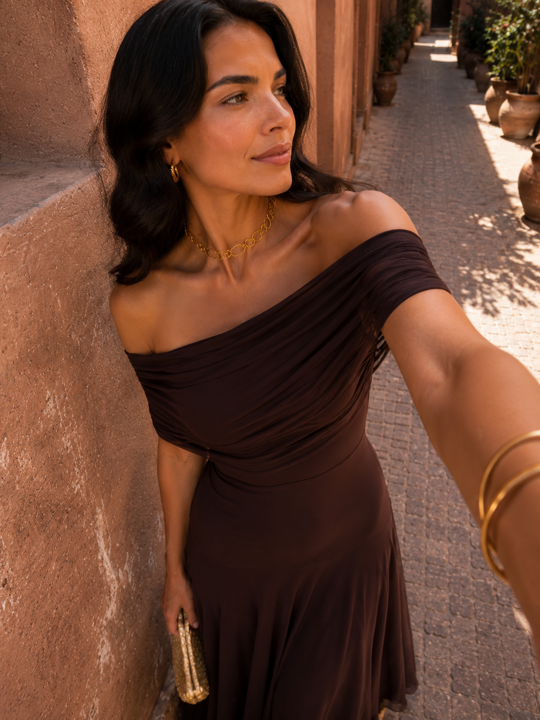 Robe Yasmina Marron