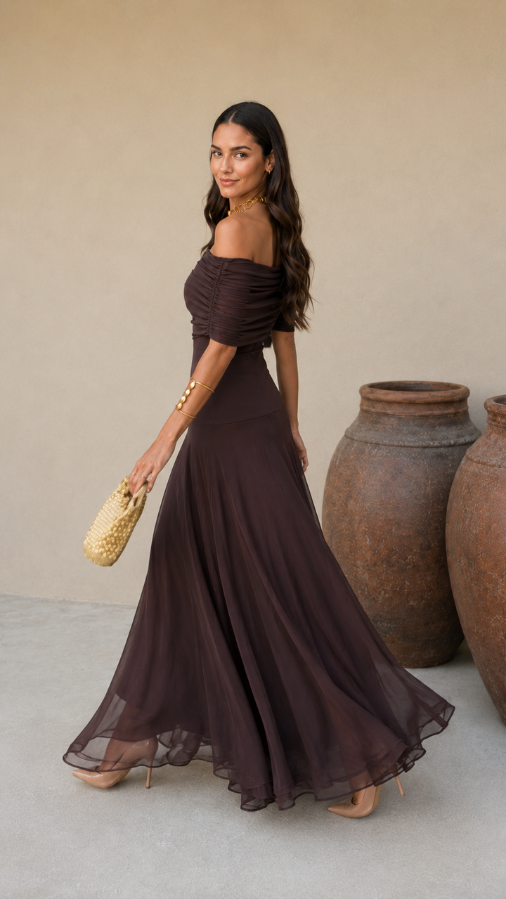 Robe Yasmina Marron