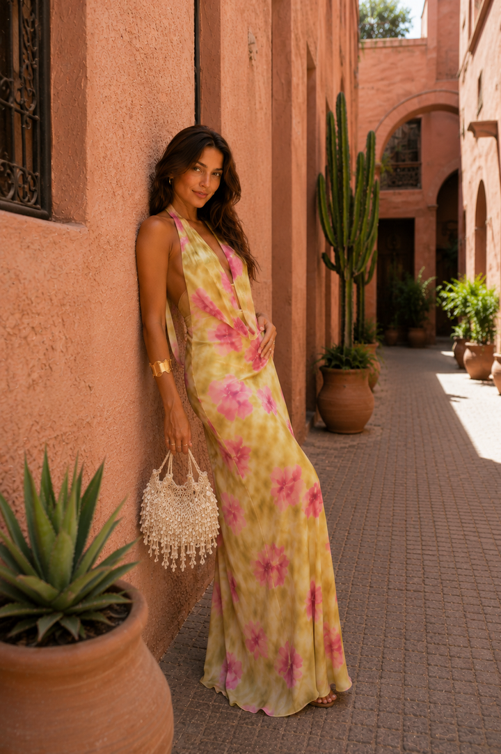 Robe Capucine Hawaïenne