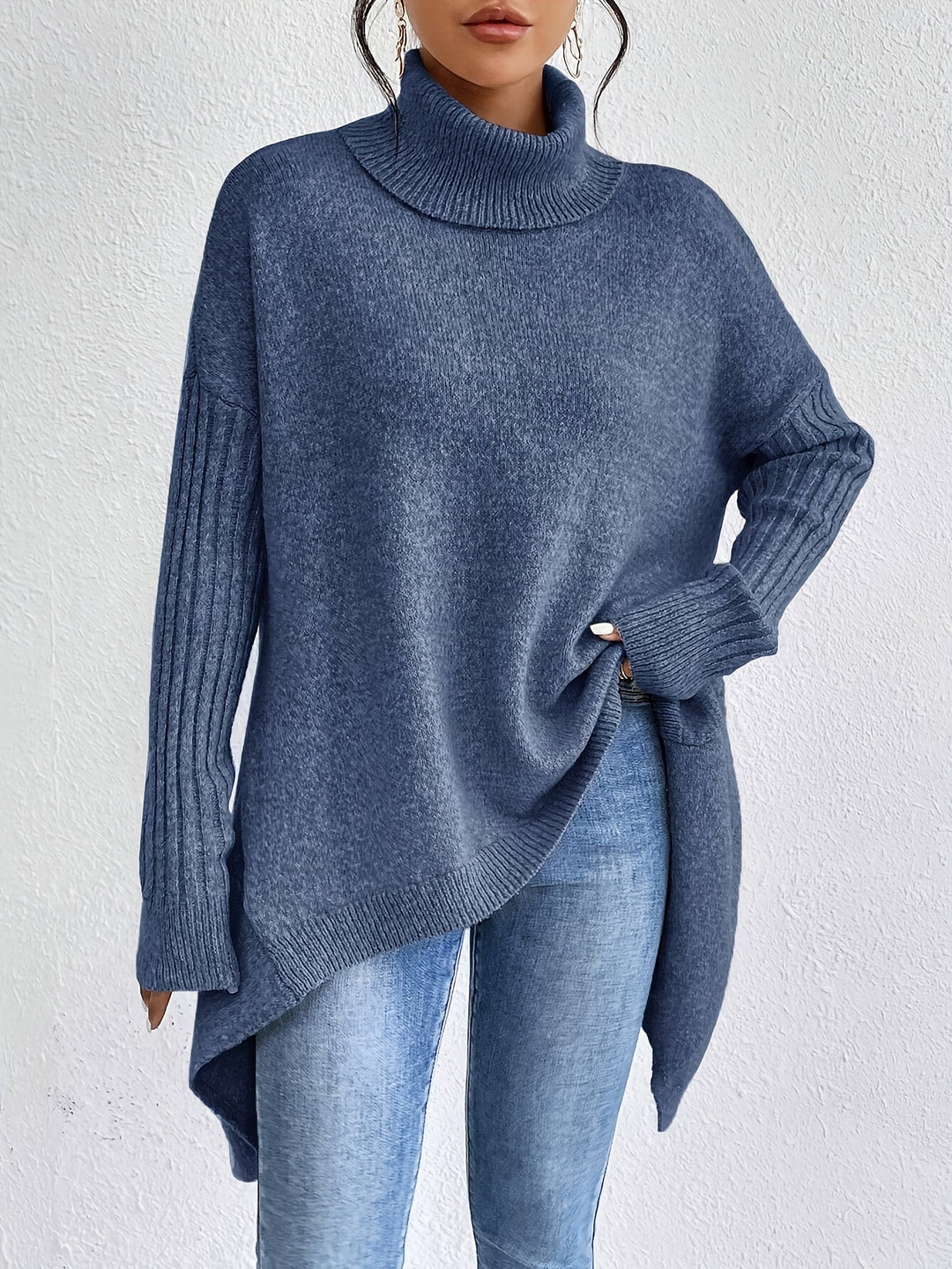 Léïna - Le Pull Col Montant Doux &amp; Décontracté