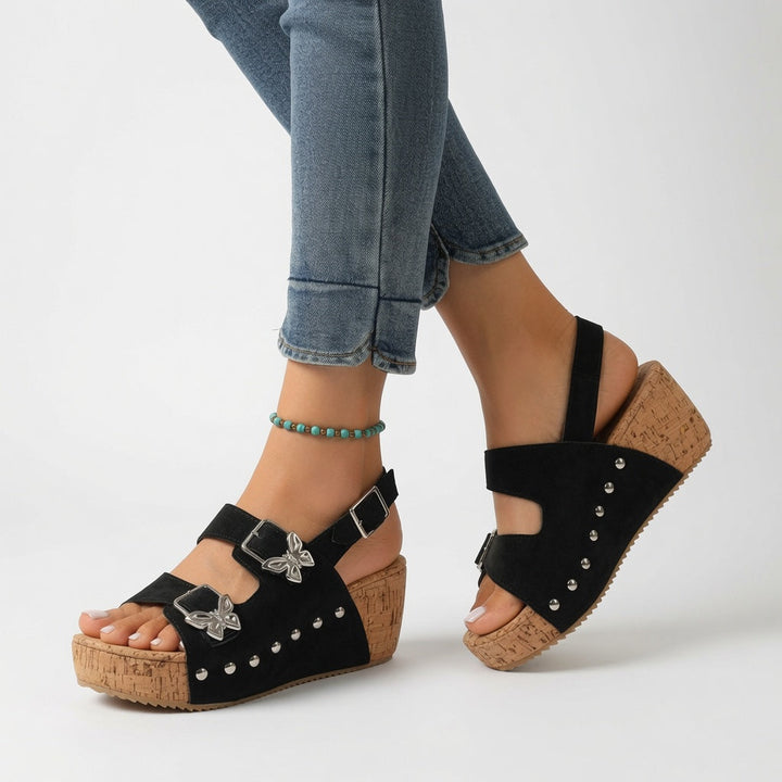 Giovanna - Mules compensées élégance confort quotidien