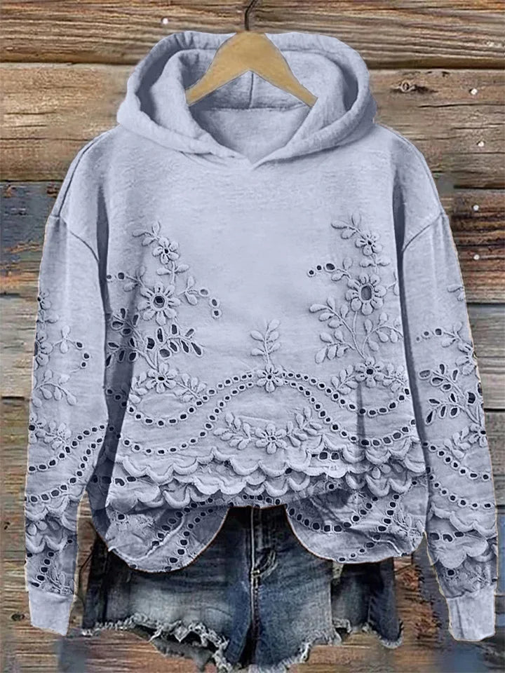 Léona - Sweat à Capuche Imprimé 3D, Confort &amp; Style au Quotidien