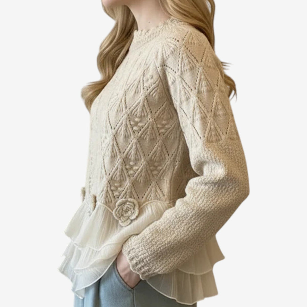 Élodie - Pull texturé élégance intemporelle