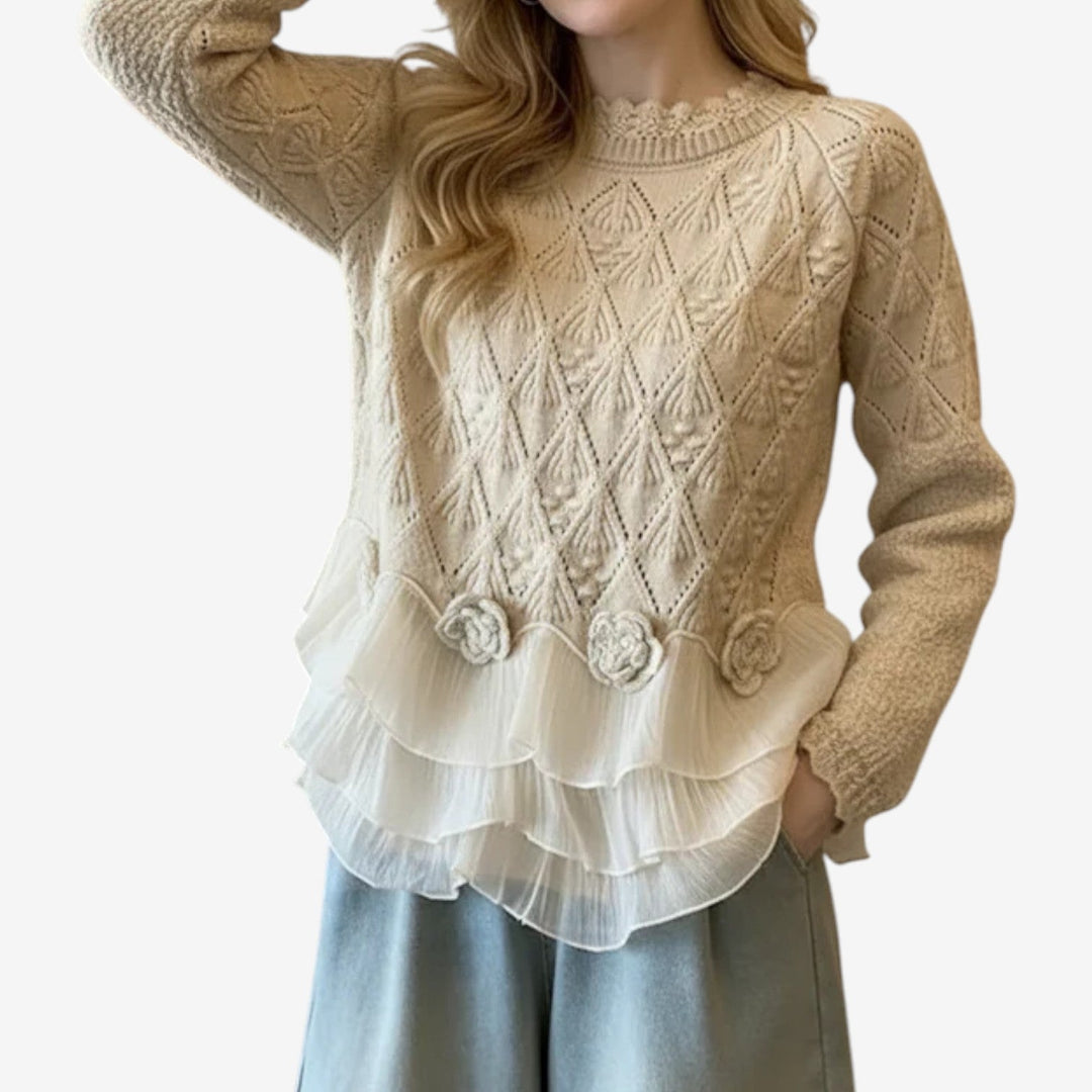 Élodie - Pull texturé élégance intemporelle