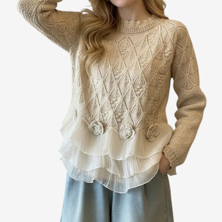 Élodie - Pull texturé élégance intemporelle